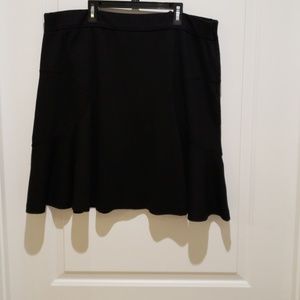 Fit & Flare Skirt with Pinstripe Detail